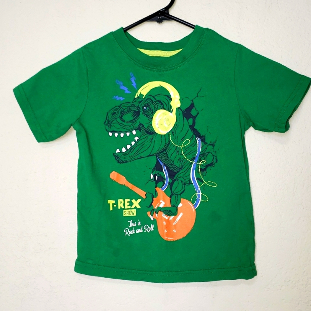 Healthtex Boys Dinosaurs  Green Tshirt Size 4t